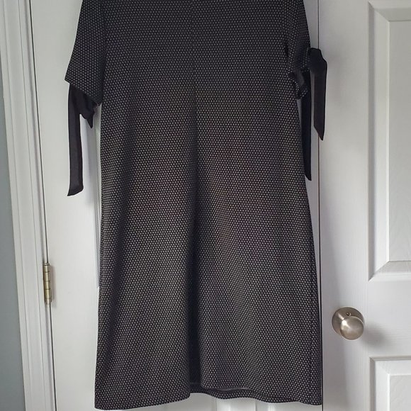 Hutch Black Tie-Sleeve Dot Shift Dress - Picture 7 of 10